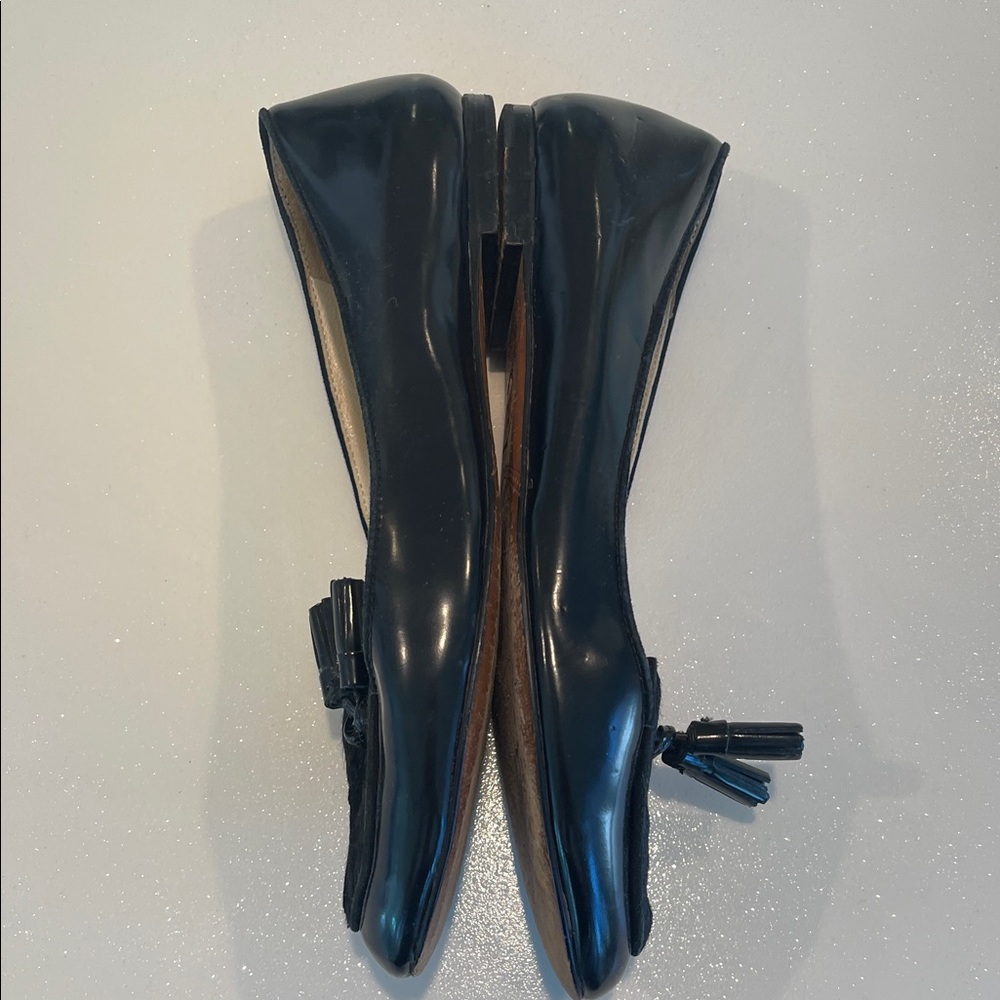 Massino Dutti Black Leather Women's Shoes size 40 8.5 9 - Picture 8 of 11
